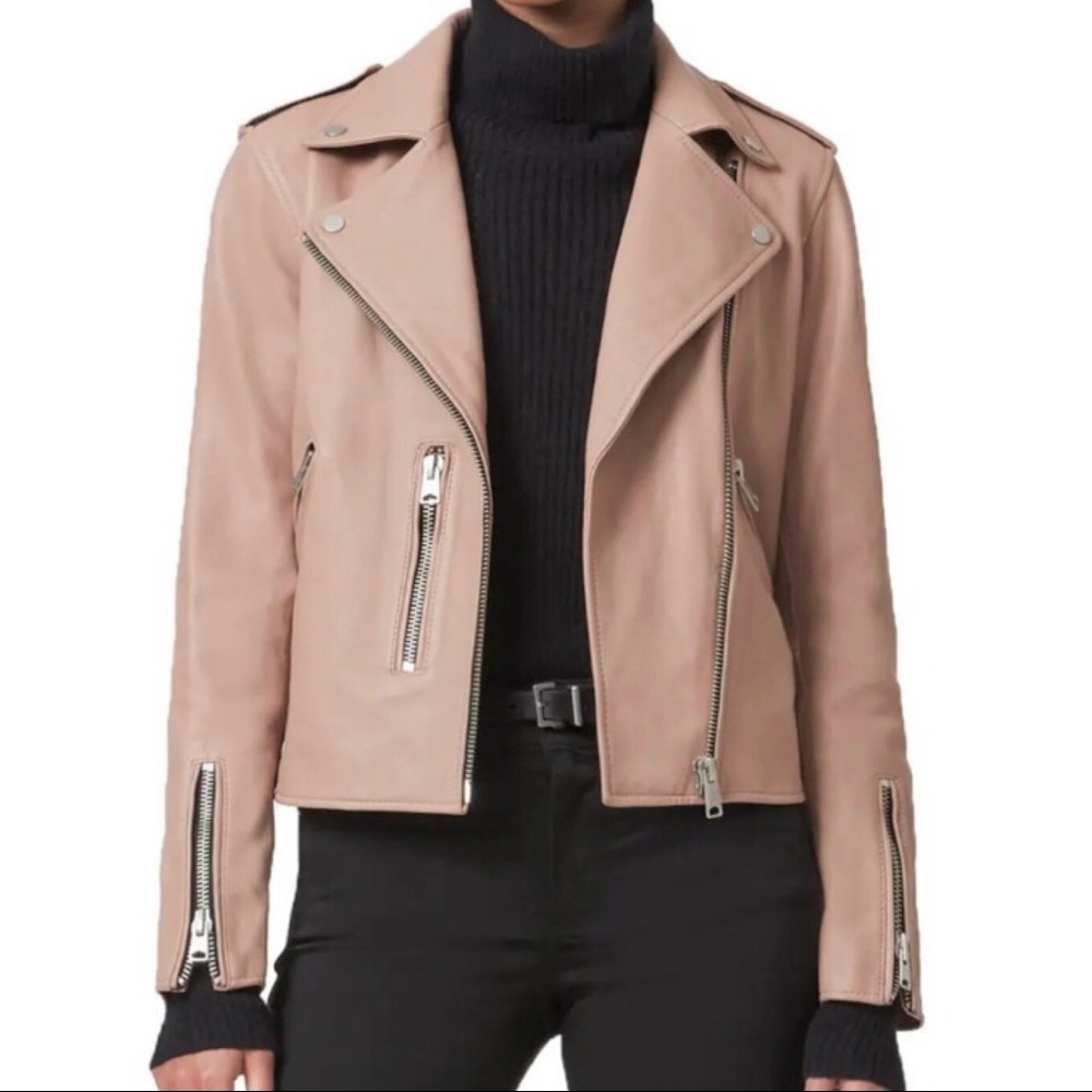 (New) AllSaints Fern Leather Jacket